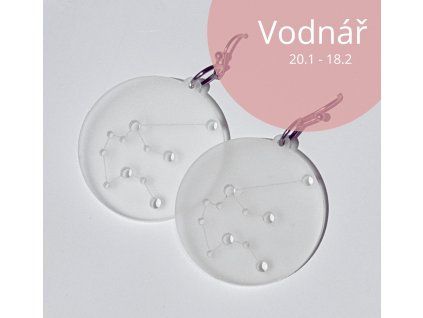 Náušnice souhvězdí vodnář