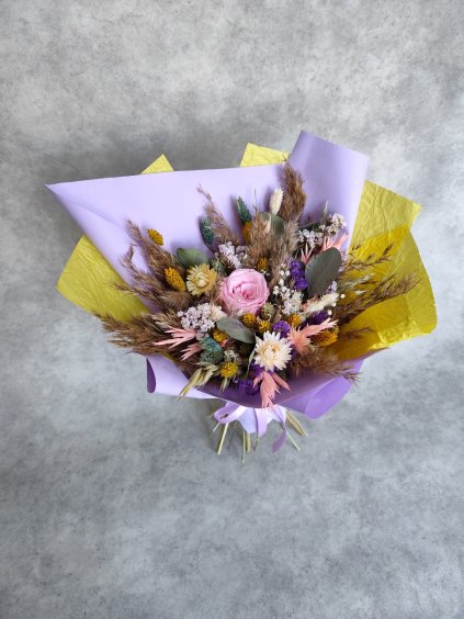 Sušená kytica - Yellow Thistle