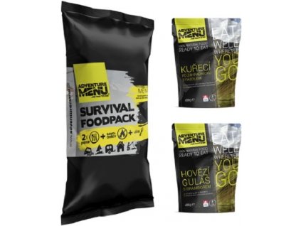 Survival Food Pack I hovězí guláš + kuře po zahradnicku B