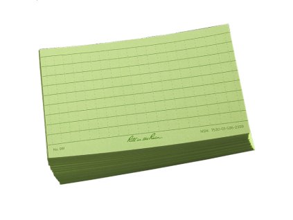 Rite in the Rain Index Card, jednotlivé lístky -  zelené