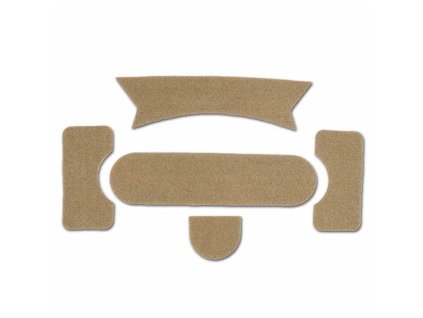 suchy zip velcro ballistic typ pro helmu piskovy