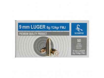 stv scorpio 9mm luger 124gr fmj