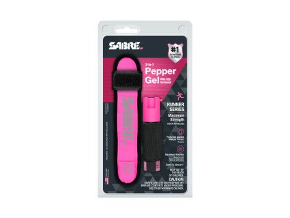 obranny gel sabre red pro bezce reflexni led navlek ruzovy 6