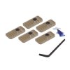 wol pl Strike Industries LINK Cover for M LOK KeyMod Rails 5 pcs FDE SI LINK COVER FDE 32702 4