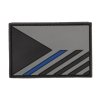patch pvc 3d gumovy vlajka acrpcr bojova seda blue line 75 x 50 mm