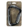 01 M TAC Carabiner 10cm with Bayonet Lock Keylock Grey