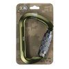 01 M TAC Carabiner 10cm with Bayonet Lock Keylock Army Green