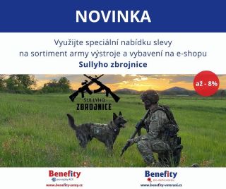 Sullyho Zbrojnice je partnerem benefitů pro armádu ČR 🪖🫡 @armadaceskerepubliky @valecniveterani_mocr