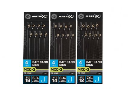 Matrix MXC-3 Bait Band Rigs 10cm/4ins