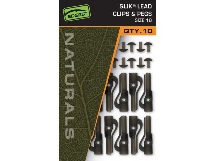 Fox EDGES™ Naturals Slik Lead Clip & Pegs - Size 10