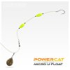 Powercat micro U-float 1,5g čierny 2ks/bal