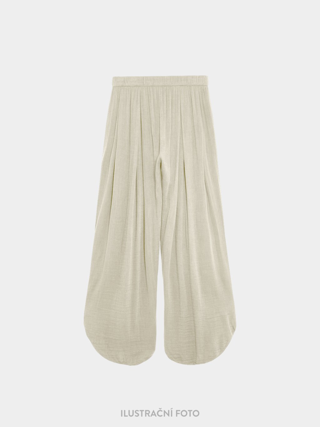 muselin kalhoty studio vintage white