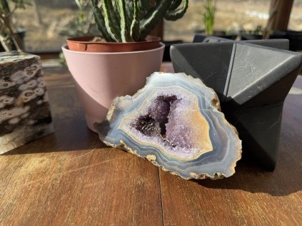 ACHÁT-AMETYST PLÁTEK