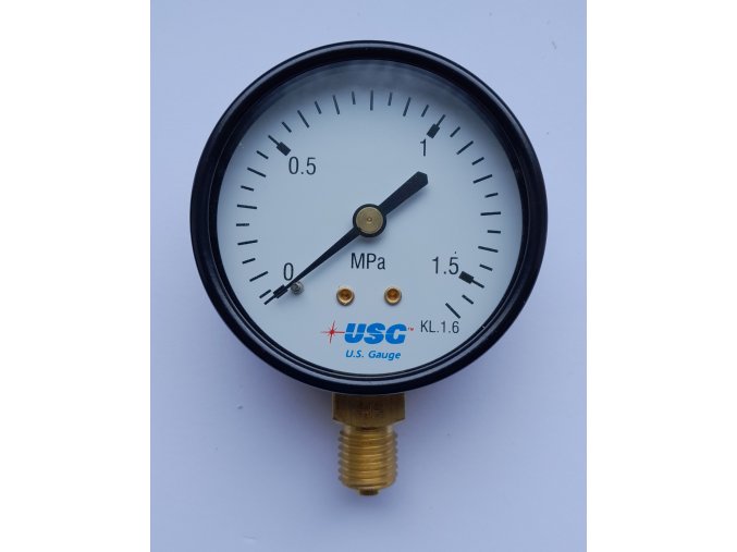 Manometr standardní pr. 63 mm, spodní M12x1,5, 0-1,6 MPa