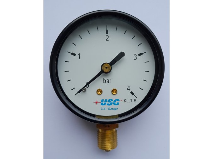 Manometr standardní pr. 63 mm, spodní G1/4, 0 - 4 bar