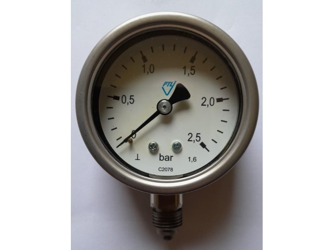 63mm 0 2 5bar spodní celonerez Prema