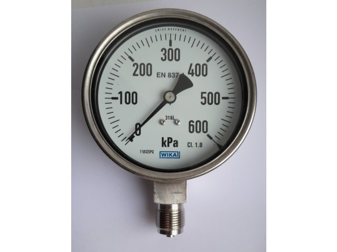 WIKA 100mm 600 kPa celonerez