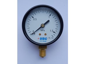 Manometr standardní pr. 63 mm, spodní M12x1,5, 0-1,6 MPa