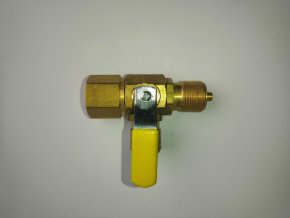 Kohout 3cestný TK1002L M20x1,5 Light PN25 plyn žlutá páčka