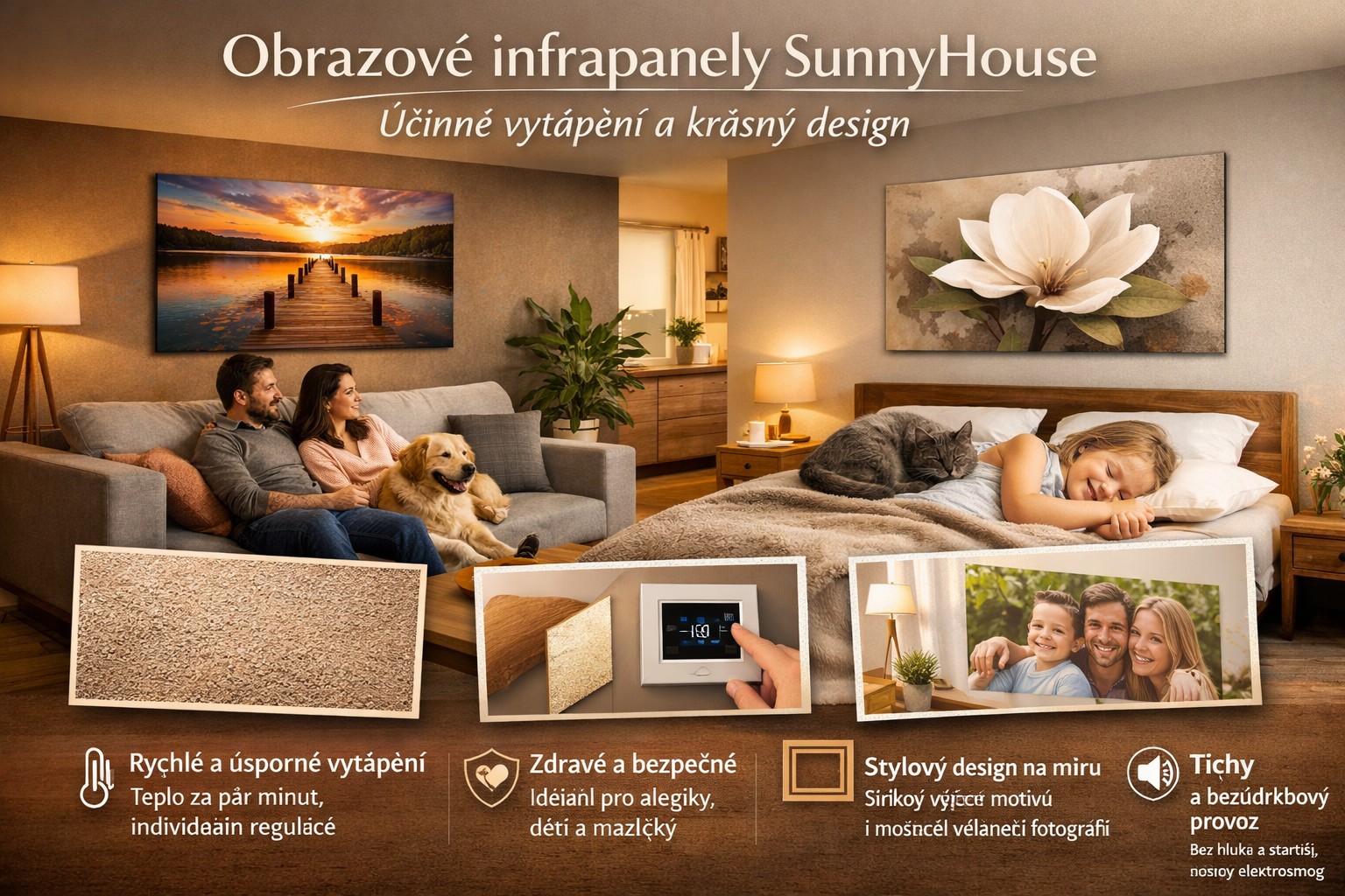 Obrazové infrapanely SunnyHouse