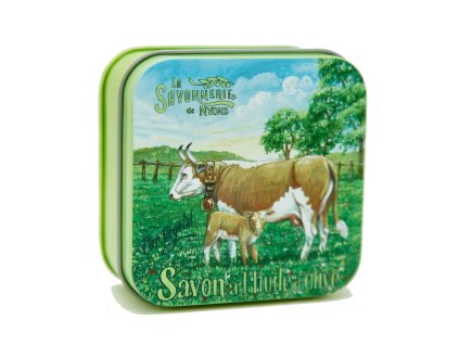 Mýdlo v plechové dóze farma - kráva