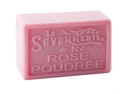 Obdelníkové mýdlo 100 gramové - Pudrová růže