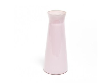 Skleněná láhev světle růžová matná "elegantní" l 1,15 dcm10,5xh25 dárková krabička