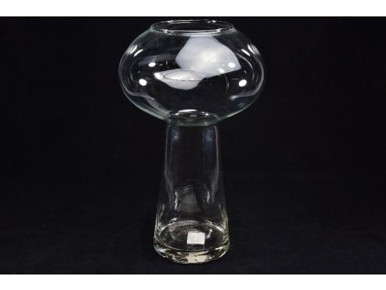 Ufo" váza z čirého skla d cm 22 x v 40
