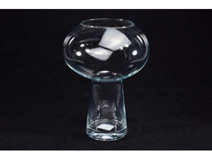 Ufo" váza z čirého skla d cm 22 x v 30