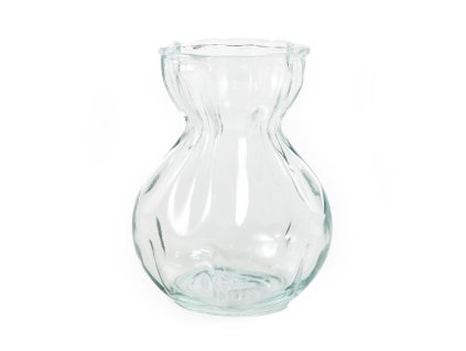 Váza z barevného skla 14x10.5xh.18cm