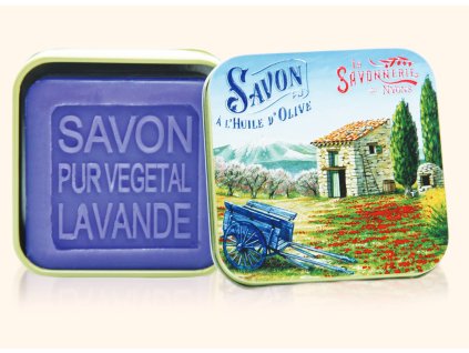Mýdlo Levandule v plechové dóze 100 g Le Cabanon