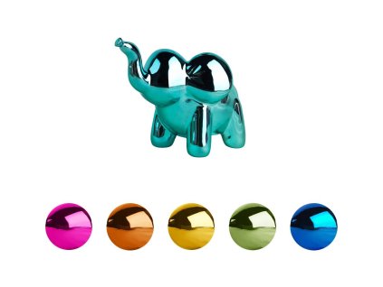 Keramická kasička slon  "jim" - folly fiesta s- 6 ass., 14x9x9,4 cm