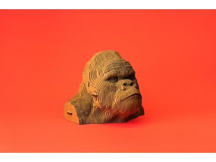 Cartonic - Designová 3D skládačka z eko-kartonu, Gorila