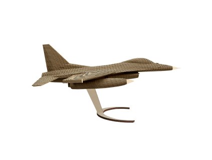 Cartonic - Designová 3D skládačka z eko-kartonu, F-16