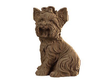 3D Puzzle skládačka Cartonic Yorkshire Terrier z eko-kartonu