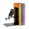 1344 - Zarážka na knihy, book guard, černá barva, kov, 16x10x12