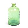 Zelená skleněná láhev prům. 19xh.31cm