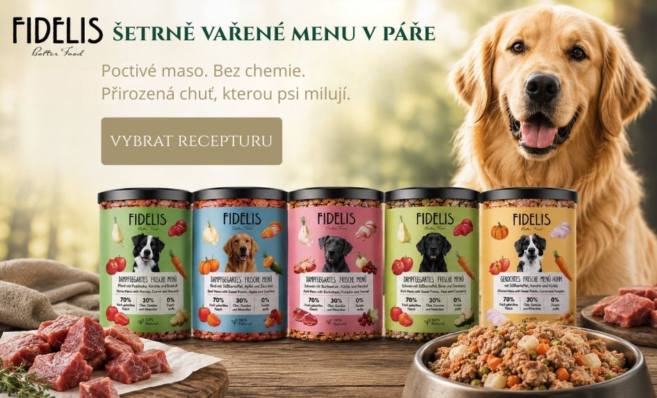 Prémiové vařené menu pro psy FIDELIS – skutečné maso a čerstvé suroviny