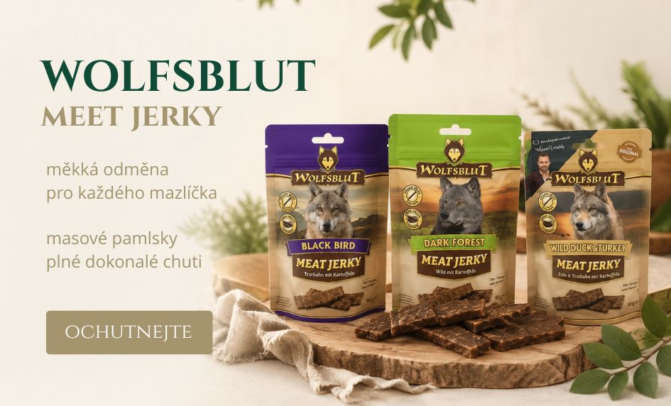 Wolfsblut pamlsky MEAT JERKY