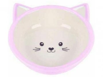 Miska keramika Kitten růžová 13 cm
