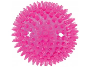 Míč s výstupky BALL SPIKE POP trp RŮŽOVÝ 13 cm