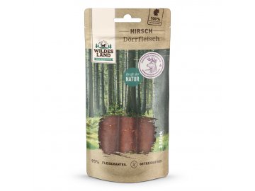 [WL509922] Wildes Land Dörrfleisch Hirsch Snack 10 x 3 Stück