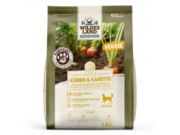 [WL519471] Wildes Land PawPrint Veggie Kürbis & Karotte mit frischem Gemüse & Wildkräutern 1kg