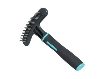 Hrablo vyčesávací dvouřadé pro psy UNI 12 cm