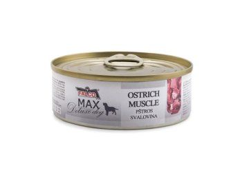 Pštrosí maso pro psy – MAX 80 g  Masová konzerva pro psy