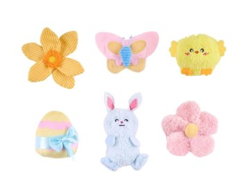 Jarní mazlíkové miniz s pískátky 10 cm, 1 ks