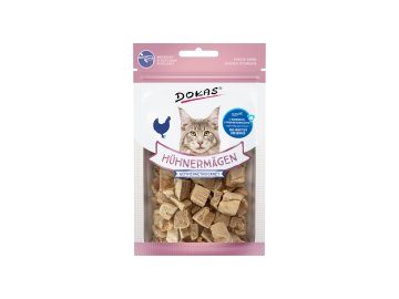 Dokas Mrazem sušené KUŘECÍ ŽALUDKY pro kočky 12 g