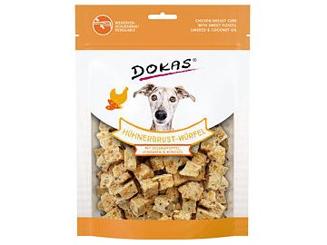 Dokas Kuřecí kostky s batáty a lněným semínkem 150 g EXPIRACE 6/21