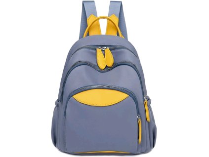 Dámský žlutý stylový batoh modrý