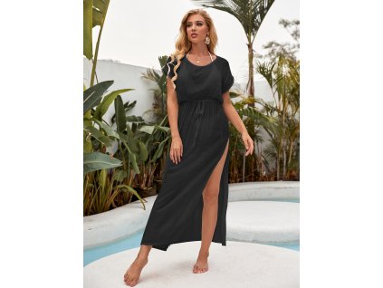 Černé šaty plážové dámské